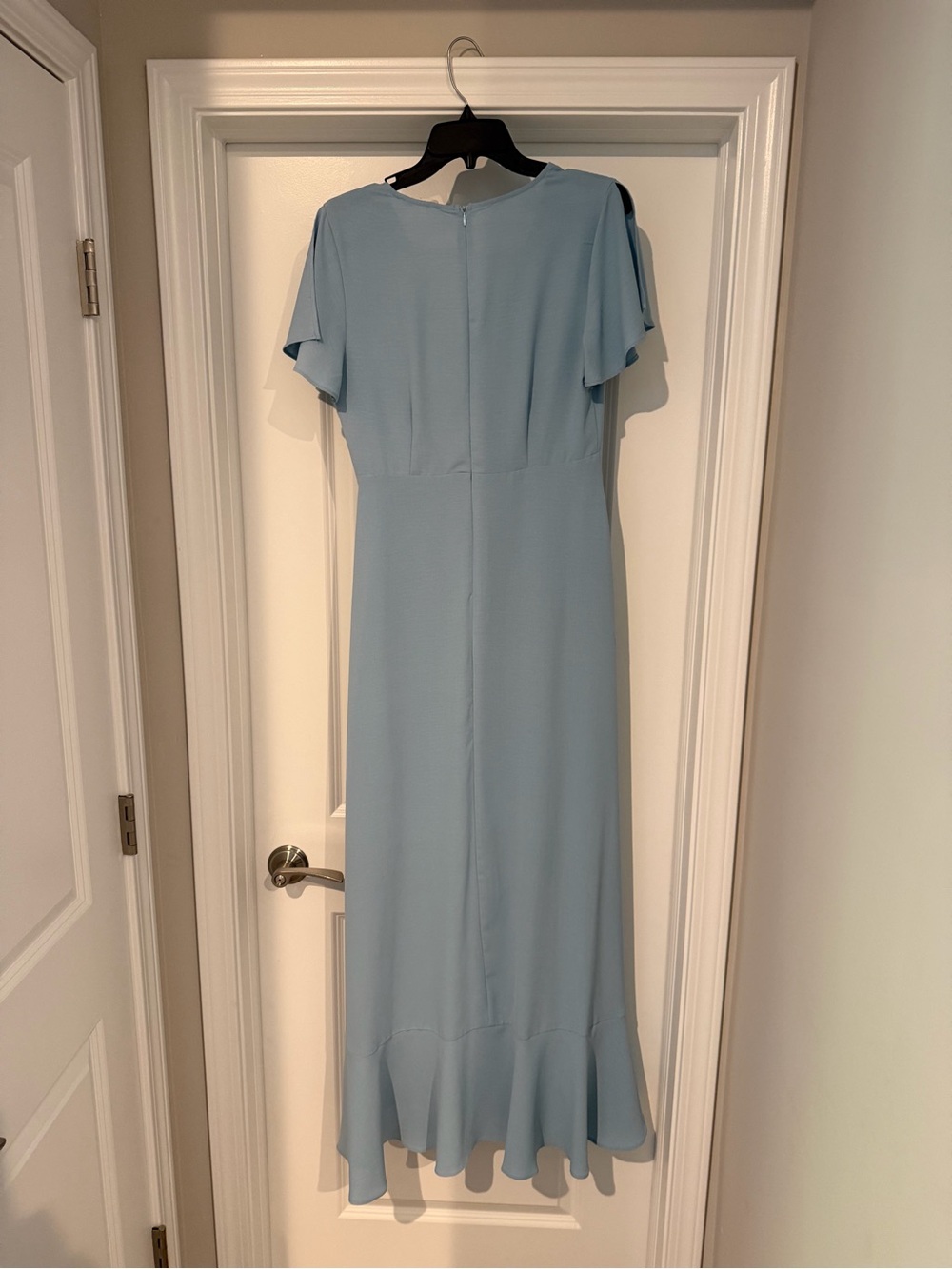 Altar'd State Springvale Maxi Dress (Powder Blue High-Low Wrap Maxi Dress) - Picture 4 of 4